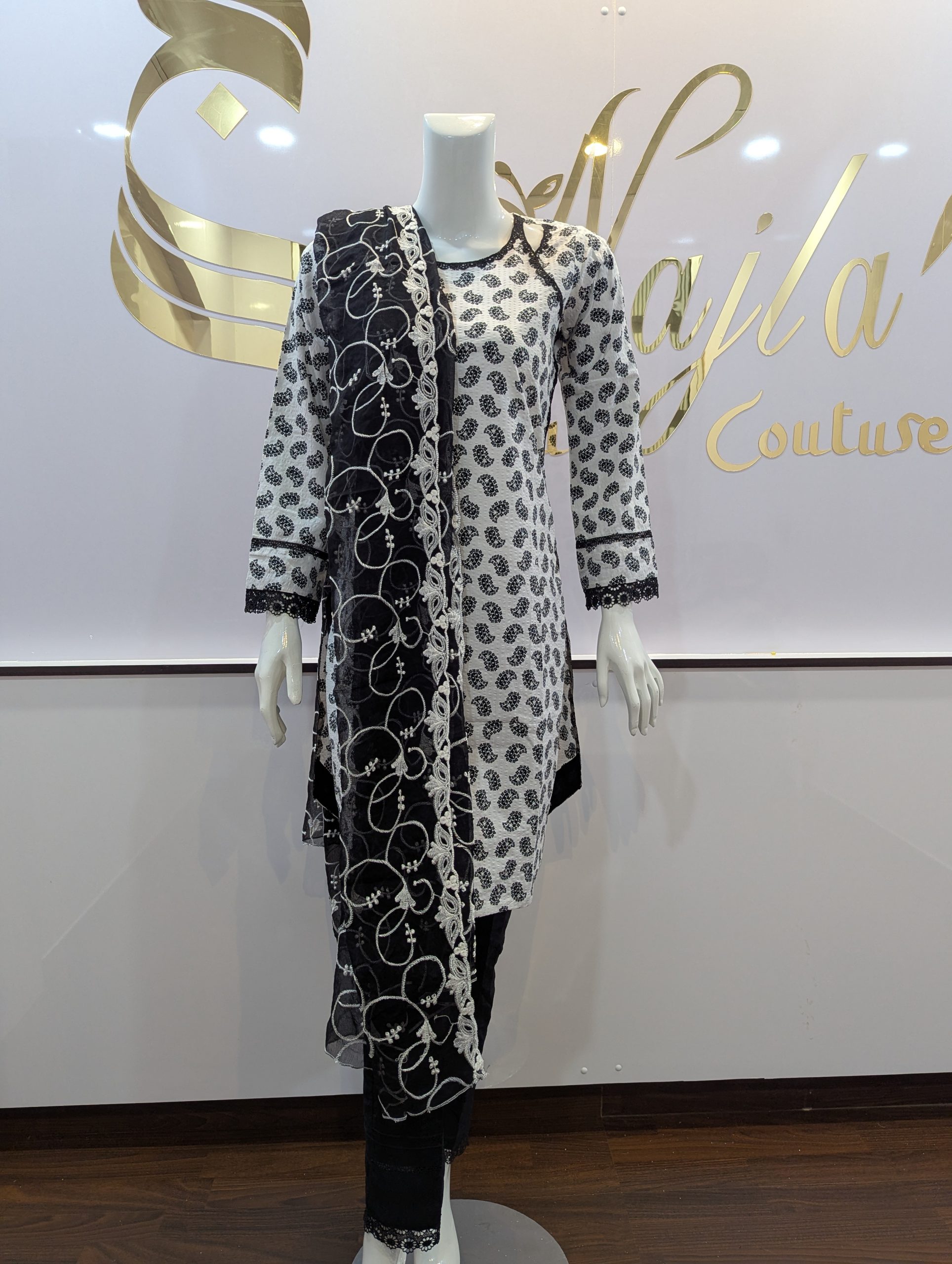 Noir & Blanc Élite-3-Piece-Suit (CS-001)